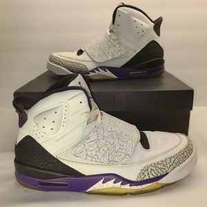 Air Jordan Son of Mars Club Purple White 2012 Men's Size 11.5 US 45.5 EU 10.5 UK